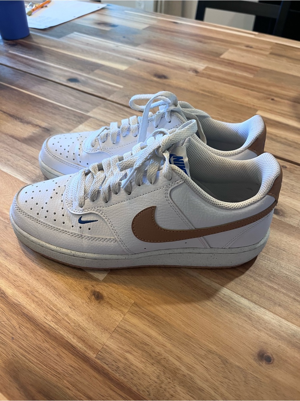 Nike Court Vision Low Next Nature White Flax Sneakers Women’s Size 7.5